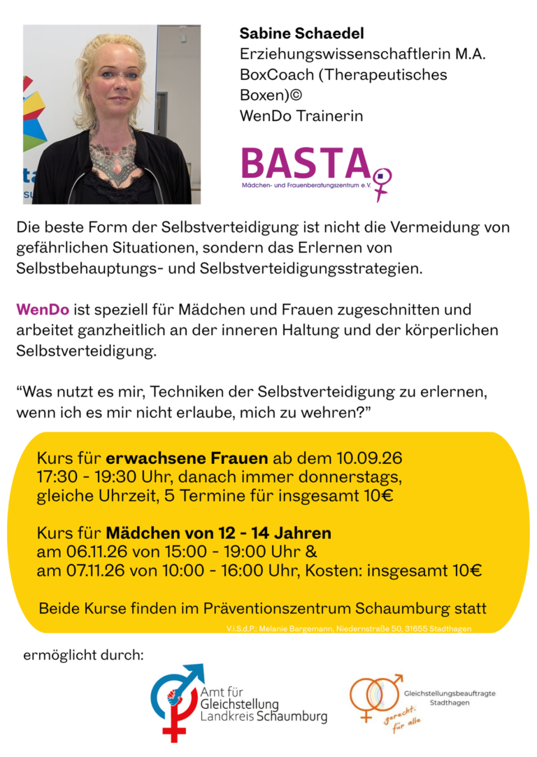 WenDo ist eine Selbstbehauptungs- und Selbstverteidigungsstrategie speziell für Mädchen und Frauen